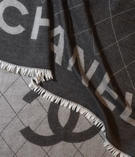 chanel scarf 2022|Chanel shawl cashmere.